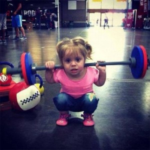 kid girl squat